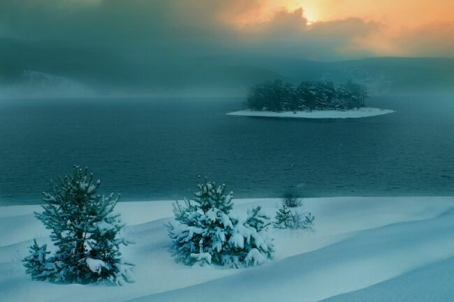 Зимний пейзаж фото
