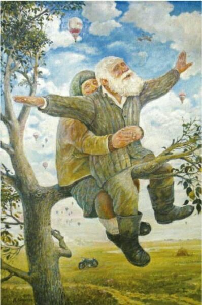 Старики живопись
